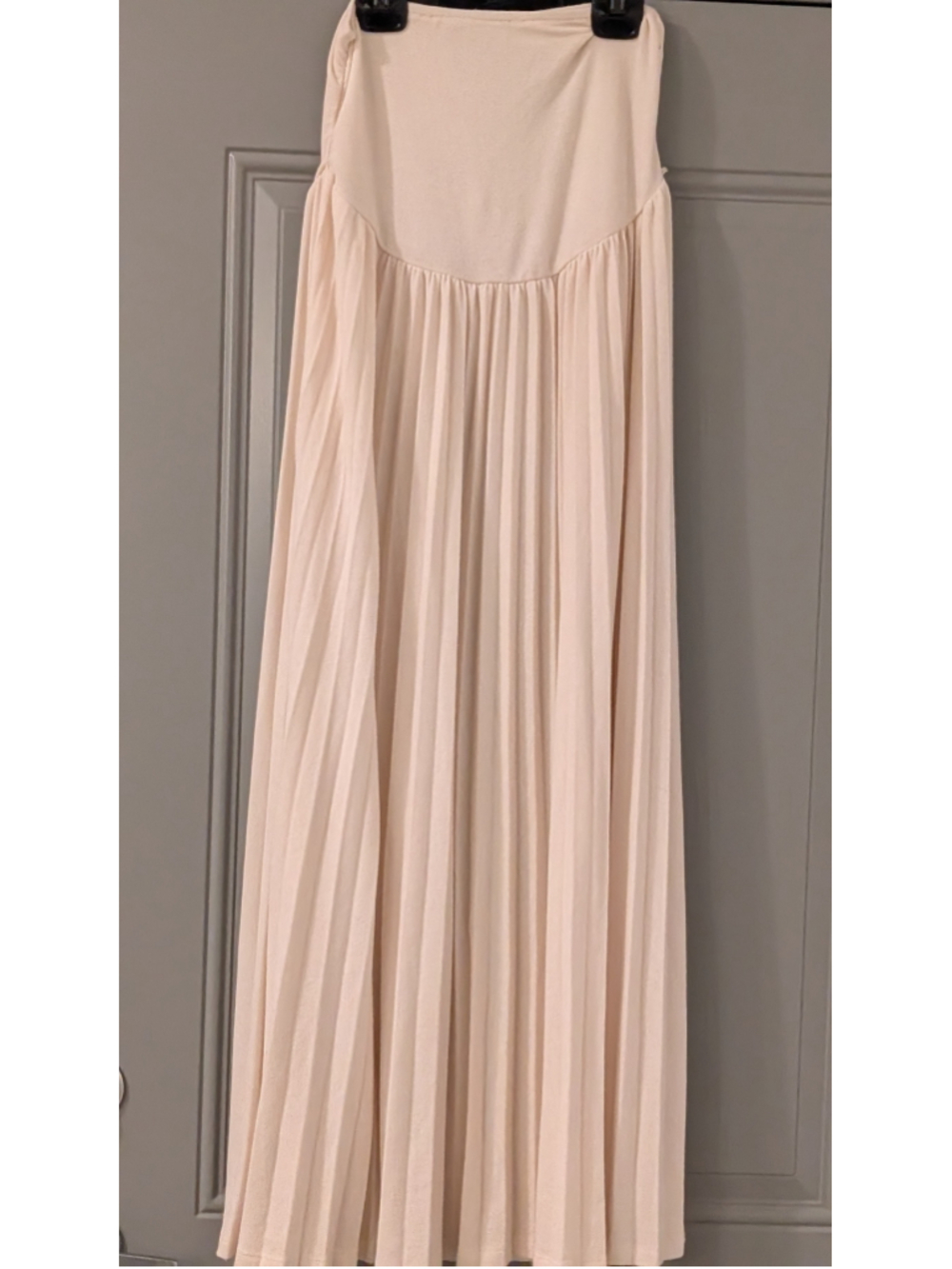 Anthropologie Lioness Pleated Maxi Skirt Cream Ivory Size medium - Picture 6 of 11